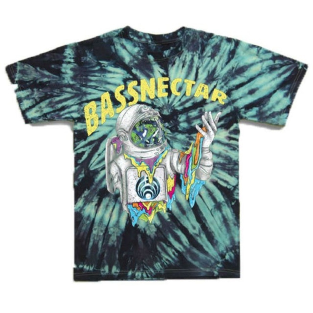 SOLD Bassnectar Melting Astronaut Tie Dye Tshirt